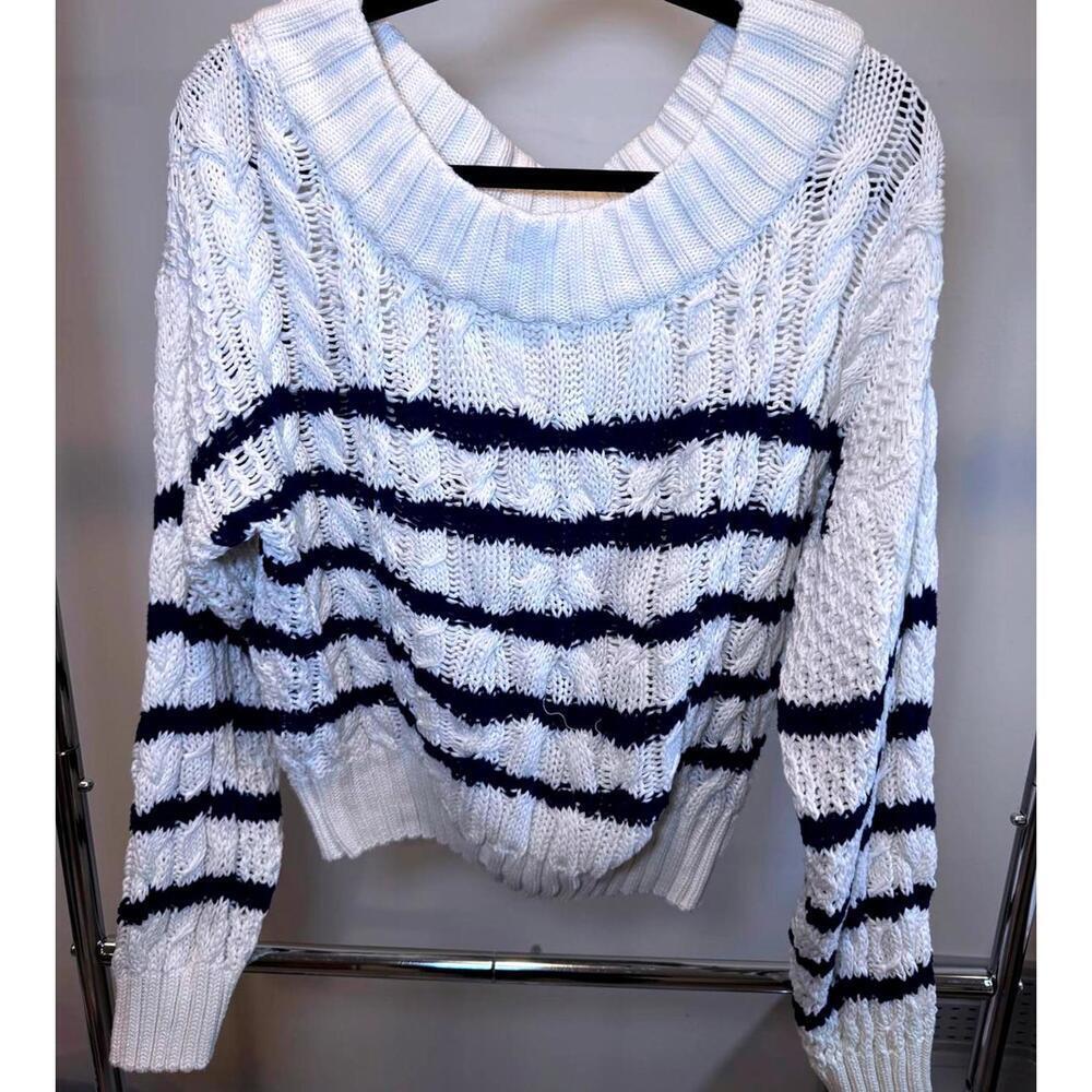 Cozy Striped Sweater by Anthropologie
